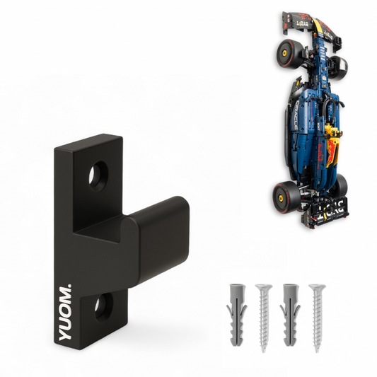 YUOM. Muurbeugel voor Lego Technic F1 Redbull - incl. schroeven & pluggen
